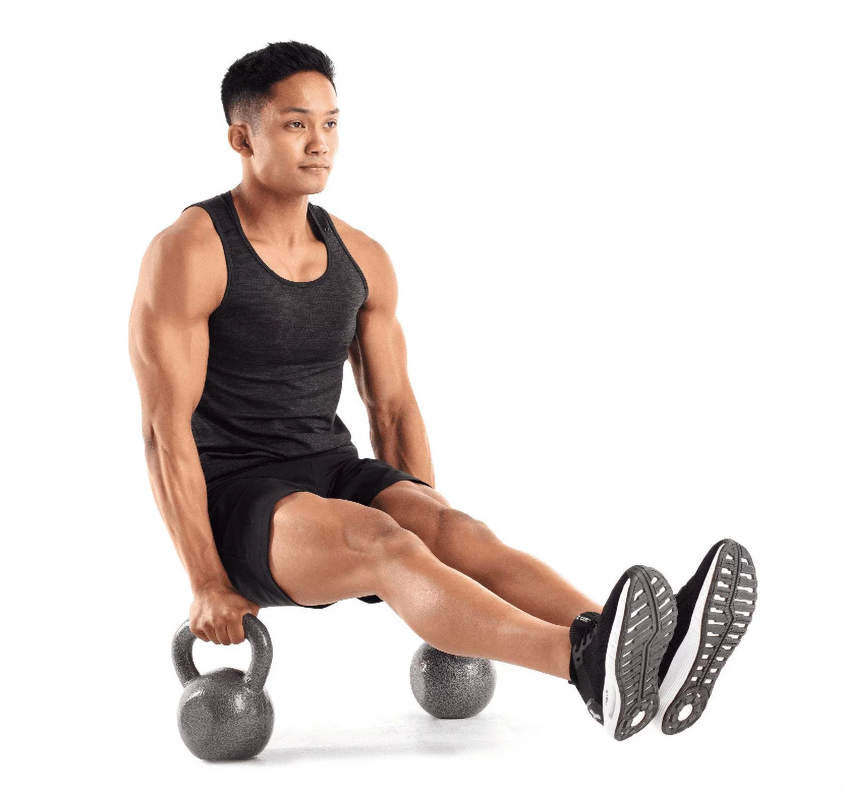 Weider, 30lb Cast Iron Hammertone Finish Kettlebell, Single