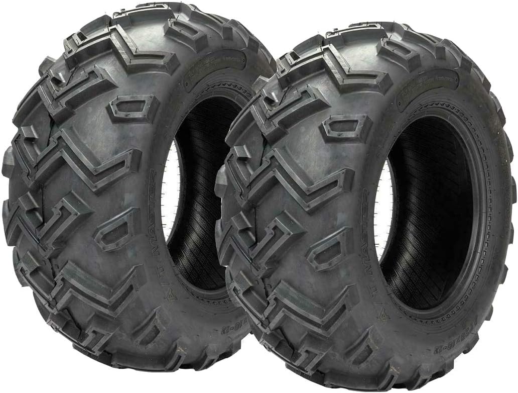 Set of 2 25x10-12 Rear ATV UTV Tires 25x10x12 25/12.00-10 6 Ply Rating