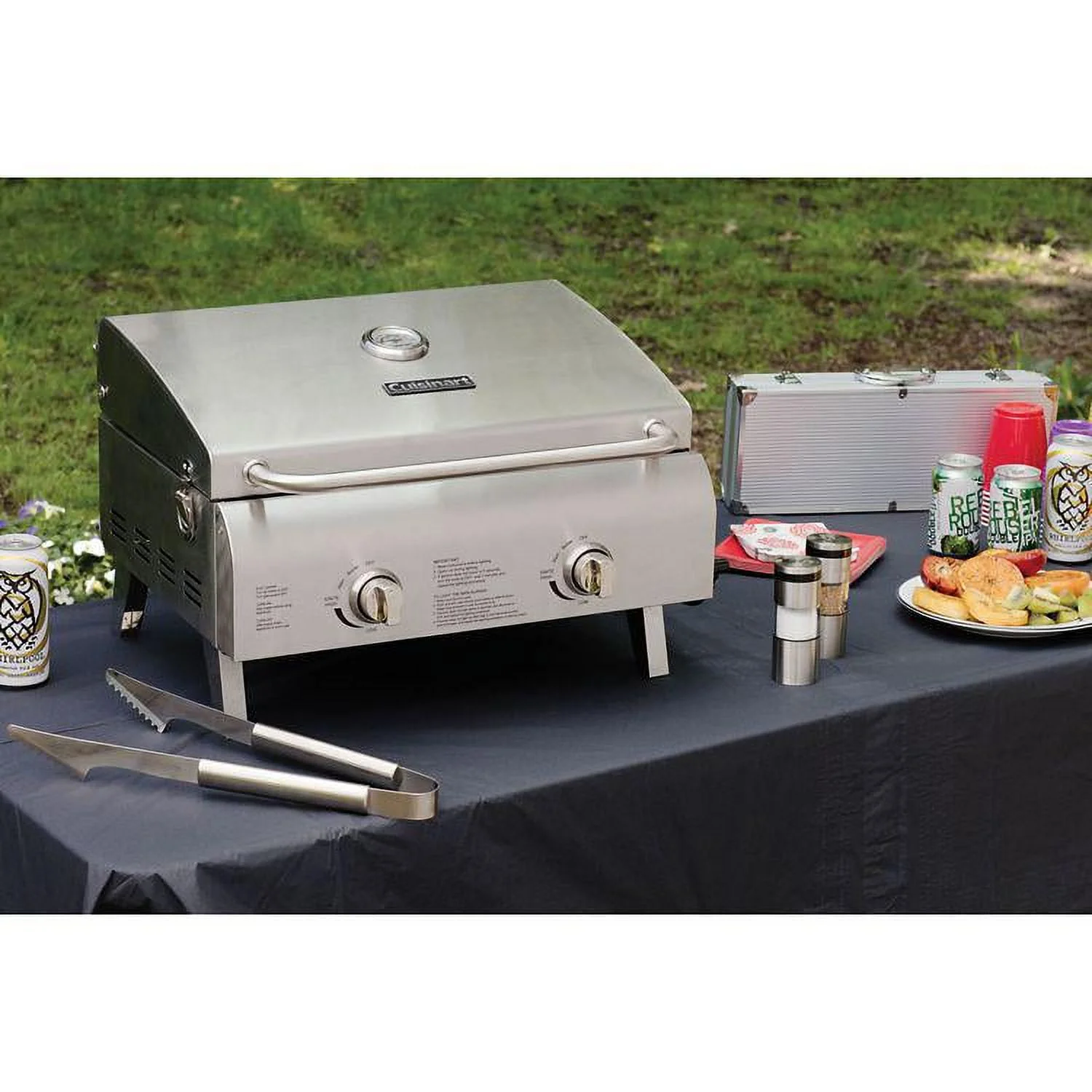 Cuisinart Gas Chef's Style Tabletop Grill, Stainless Steel