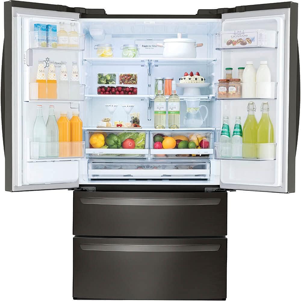 LG LMXS28626D 28 cu.ft. 4-Door French Door Refrigerator - Black Stainless Steel