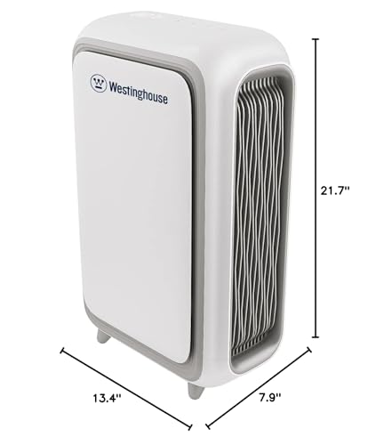 Westinghouse Air Purifier for Viruses and Bacteria – True Hepa Air Purifier for Home and Office Use – Kills, Sanitizes, and Removes VOCs Allergens, Dust, Smoke, Odors, Viruses, Bacteria with NCCO Technology Kitchen, Office, Bedroom