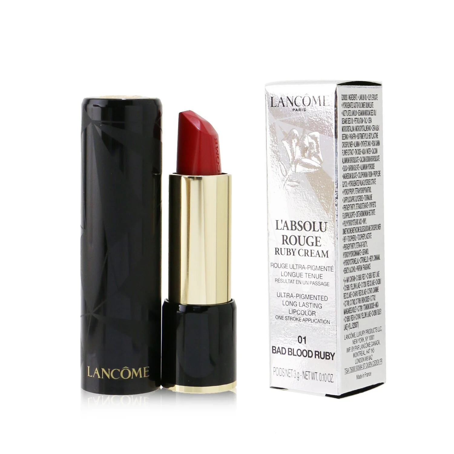 Lancome L'Absolu Rouge Ruby Cream Lipstick - # 214 Rosewood Ruby  3g/0.1oz