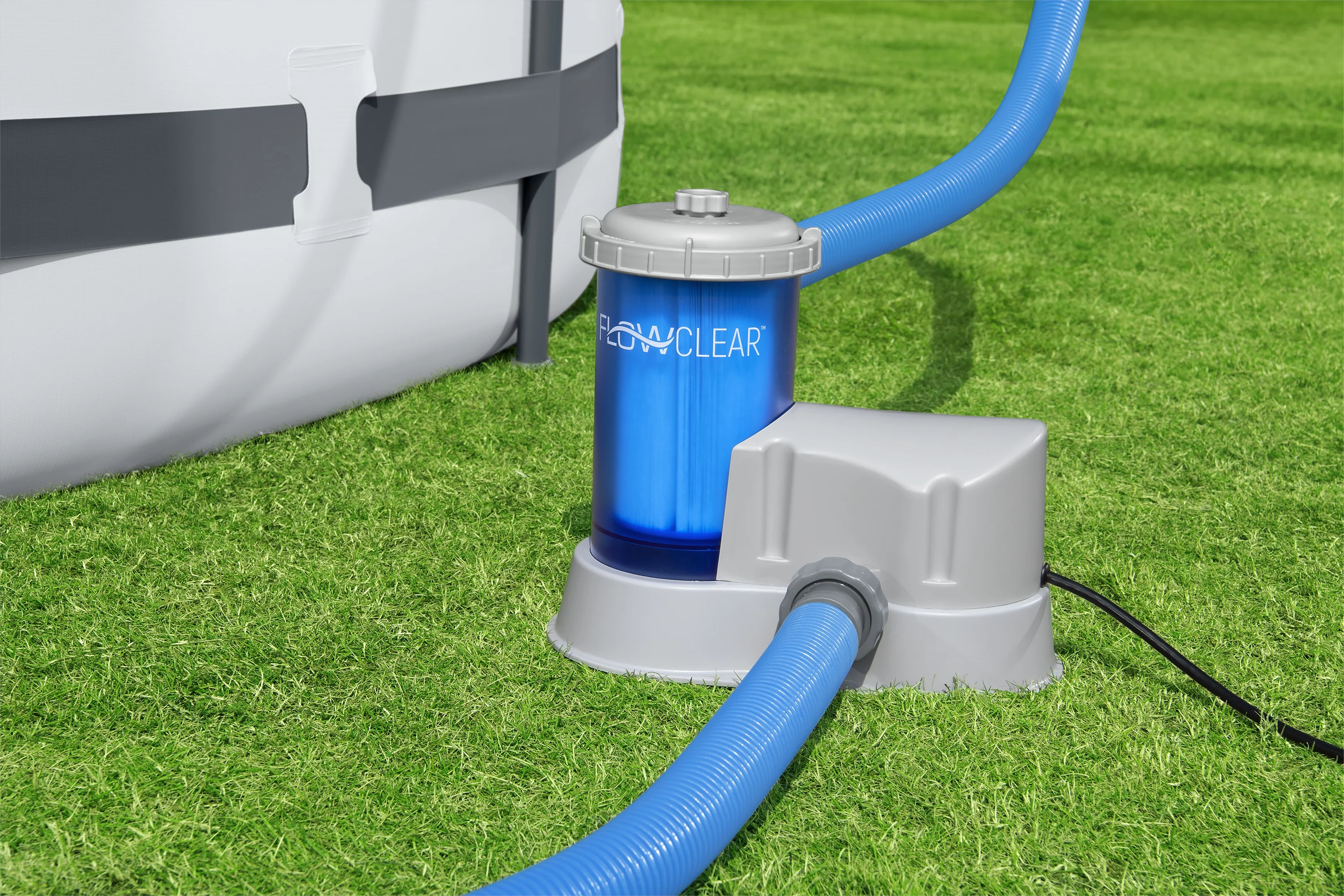 Flowclear 1500 gal. Transparent Filter Above-Ground Pool Pump