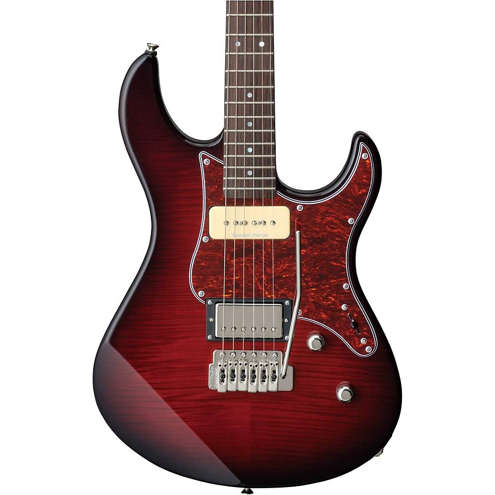 Yamaha Pacifica 611VFM Electric Guitar - Dark Red Burst with Rosewood Fretboard