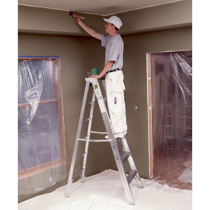 Werner - 414 - 14 ft. 300 lb. Load Capacity Aluminum Stepladder