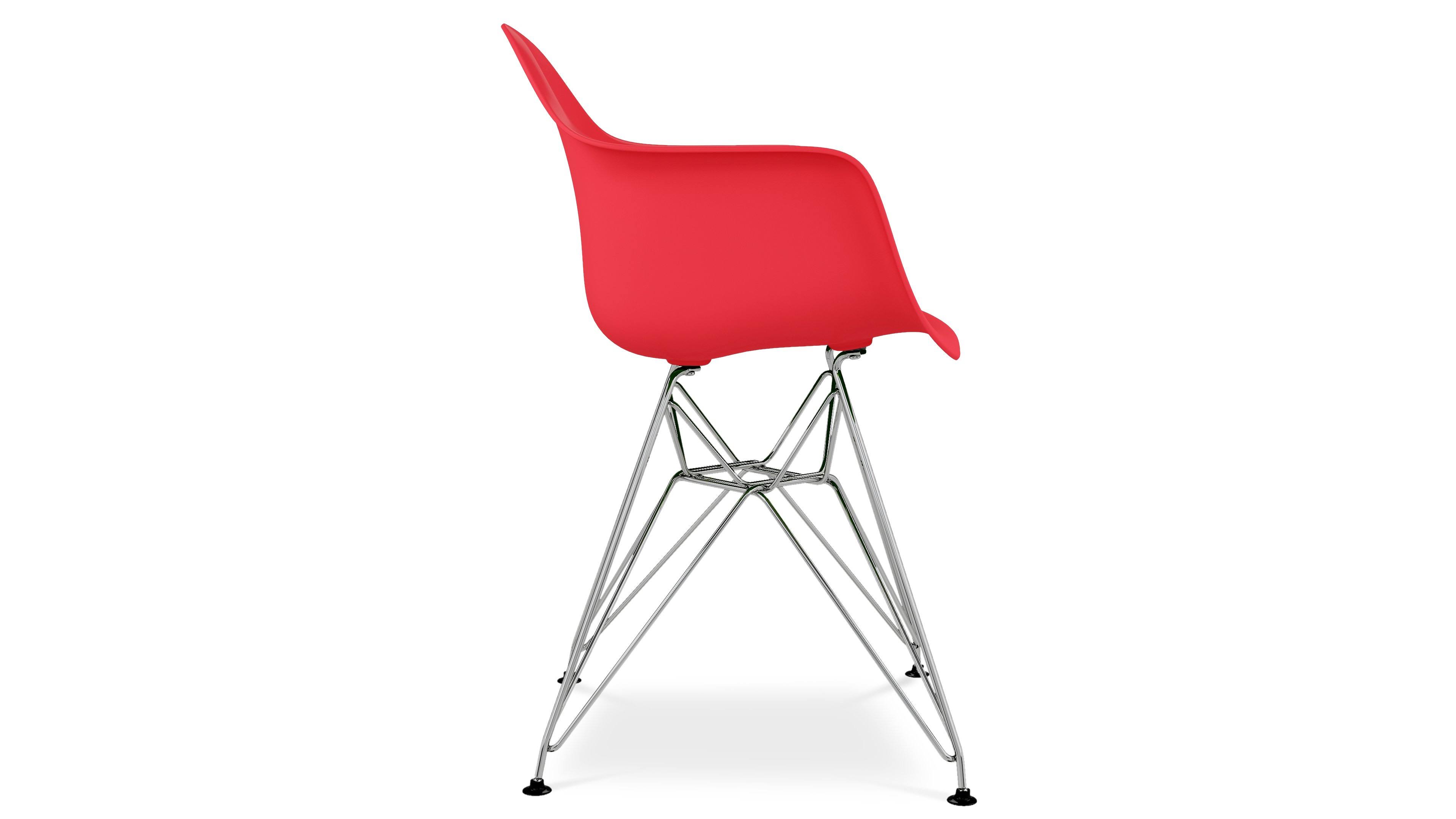 Eiffel Mid Century Modern Armchair | Red
