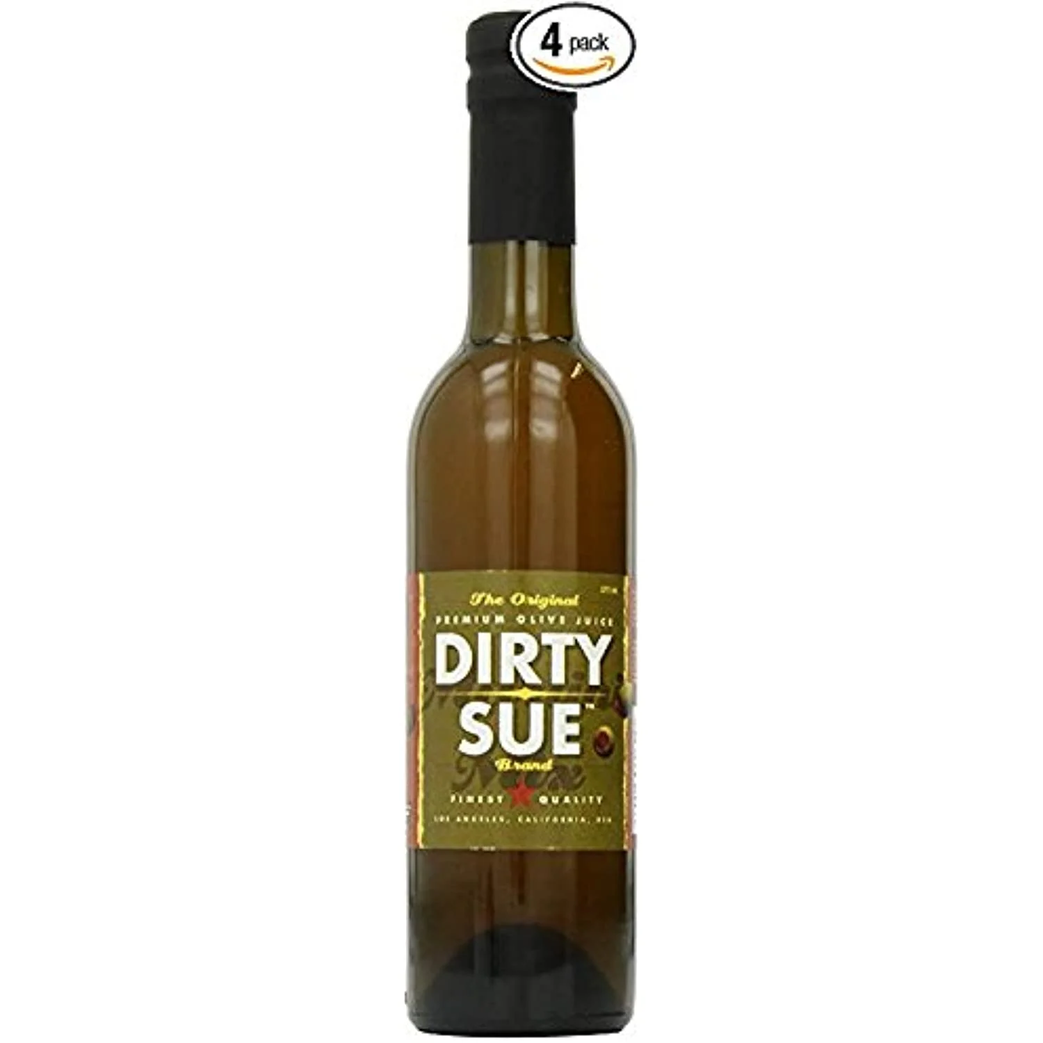 Dirty Sue - The Original Premium Olive Juice, 12.69 oz Glass Bottles (Pack of 4)