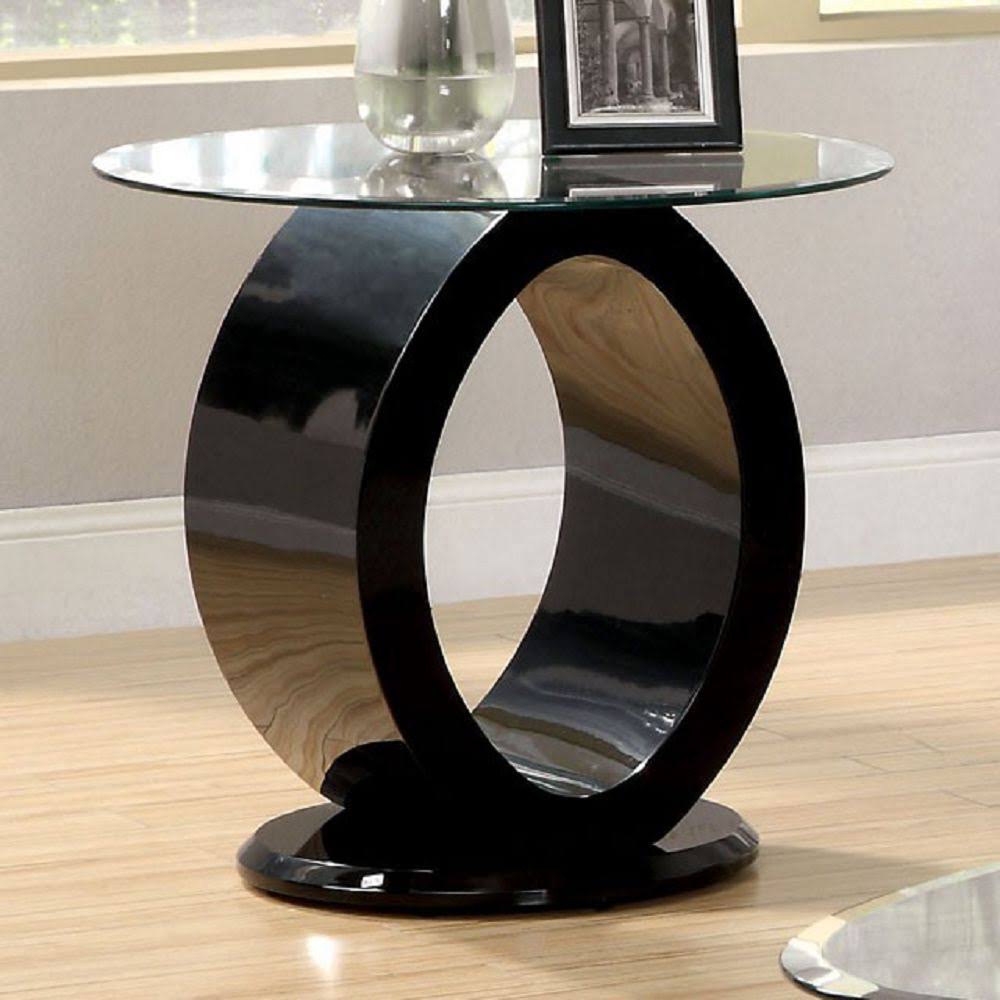 Furniture of America Lodia III Black End Table