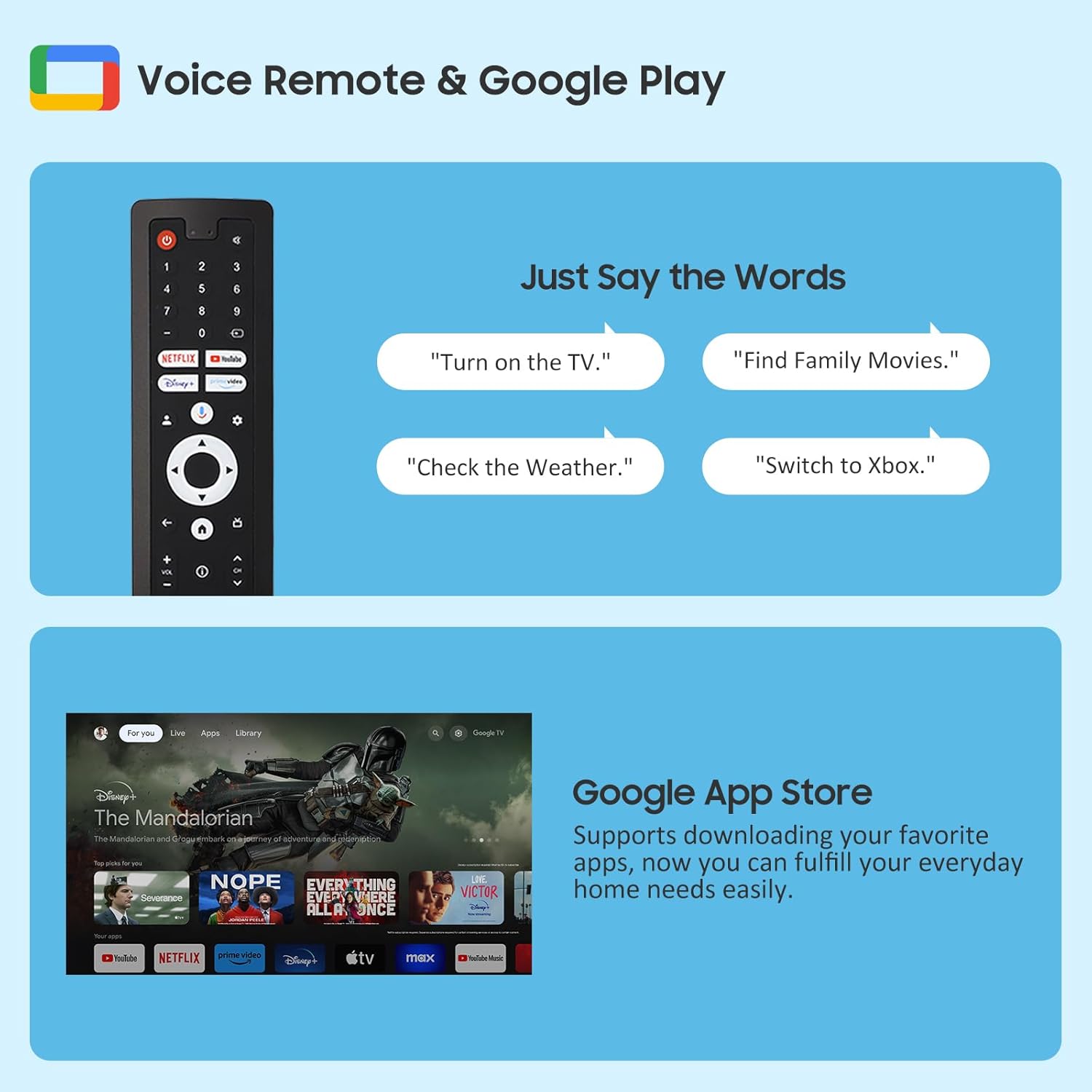 SYLVOX Smart RV TV, 24'' 12 Volt TV for RVs 1080P FHD Google TV with Google Assitant, App Store, Chromecast, Small Smart Television for RVs, Campers, Boats and More