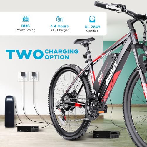 Electric Bike for Adults, 350W 26" Ebike for Teens 21 Speed 20Mph Up to 40Mile with Dual Disc Brake Commute E-Bike E-MTB for Men Women Electric Bicycles UL 2849 Tested