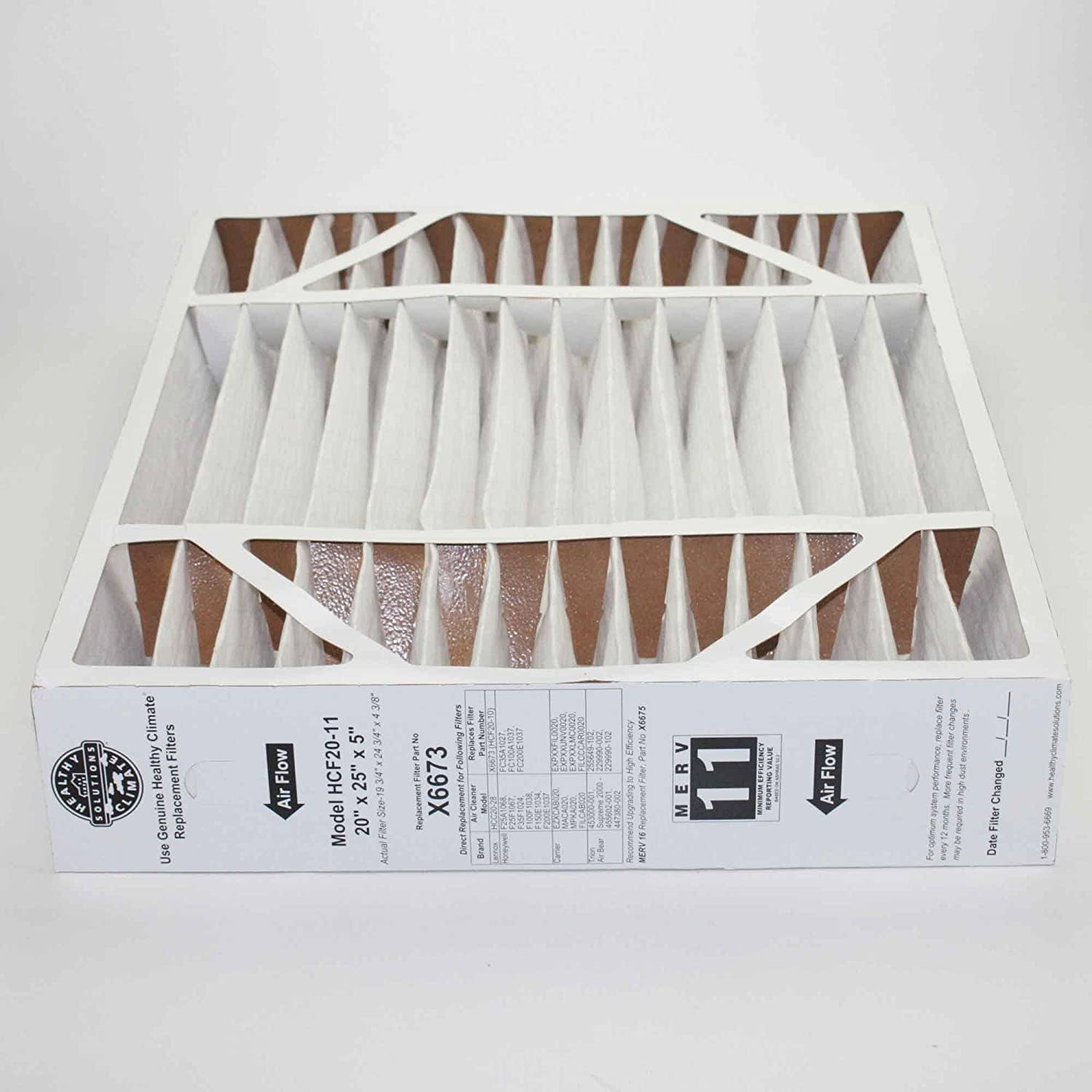 Lennox X6673 Climate Air Purifier 20x22x25x22x5x22 MERV 11 Filter Replacement (4 Pack)