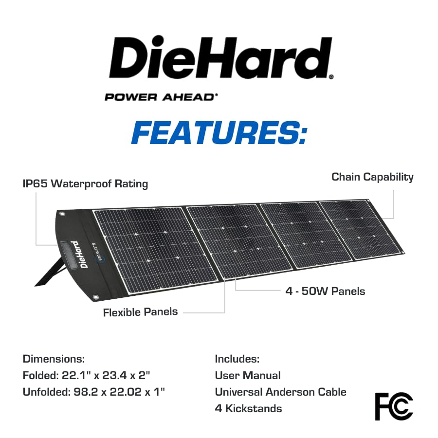 DieHard Portable Power Station 300-Watt (600-Watt Peak) - Quiet, Lightweight Solution for Home Backup, Weather Emergencies, Outdoor Recreation, Jobsite and more