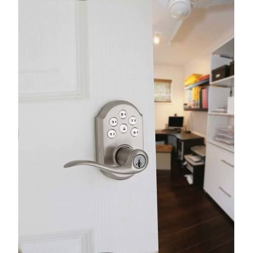 Kwikset Keyless Electronic Door LEVER; Satin Nickel
