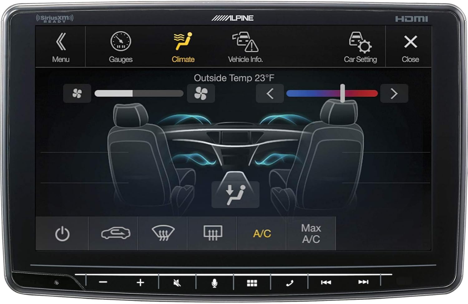 Alpine iLX-F409 Car Audio 9" Touchscreen Bluetooth Digital Media Radio Receiver