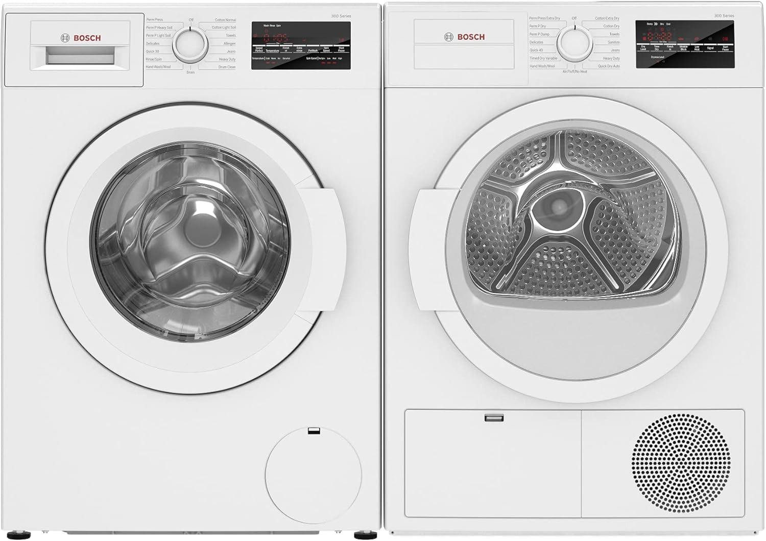 Bosch 300 Series 24-Inch Condensation Dryer - ENERGY STAR - WTG86403UC - White
