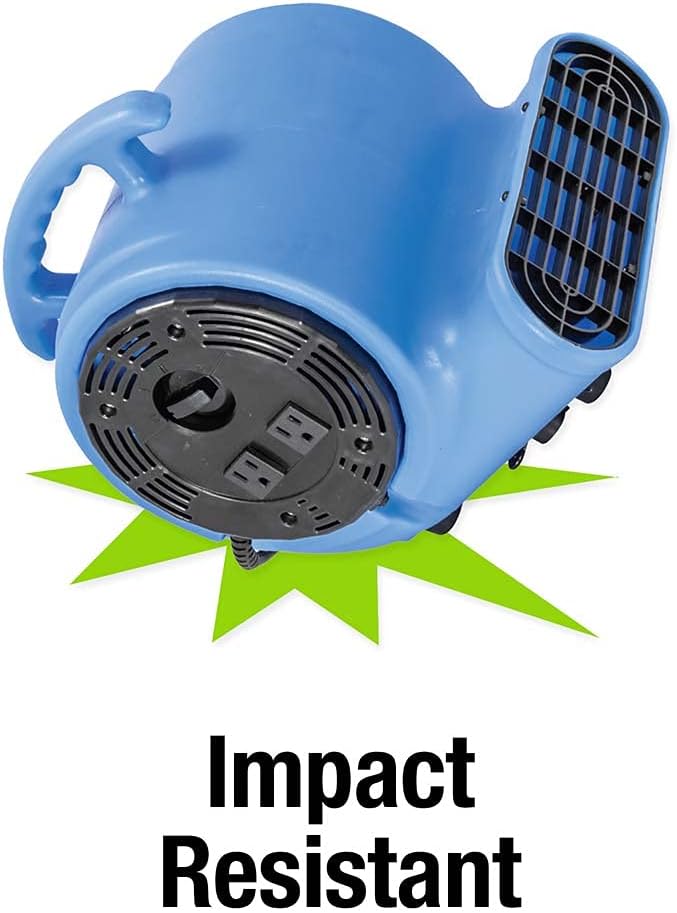 EZ-FLO / 3 1/3 HP Air Mover for Water Damage Restoration Carpet Dryer, Blue