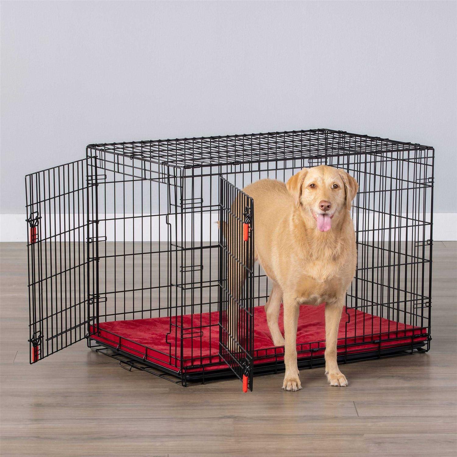 KONG Ultra-Strong Double Door Wire Dog Crate with Divider Panel - Pet Supplies online store