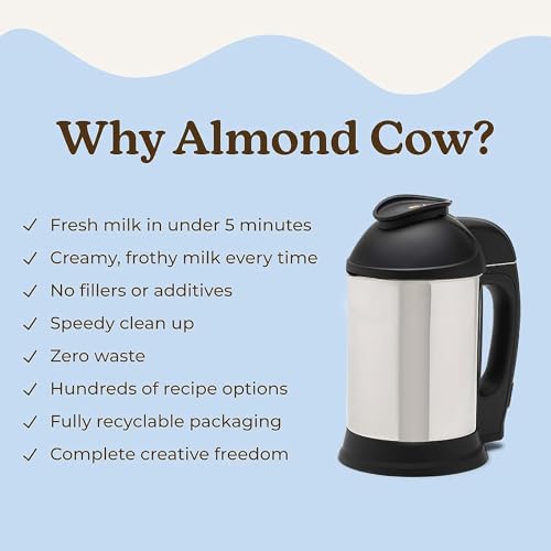 Almond Cow Milk Maker Machine, Plant Based Milk Maker for Homemade Almond Milk
