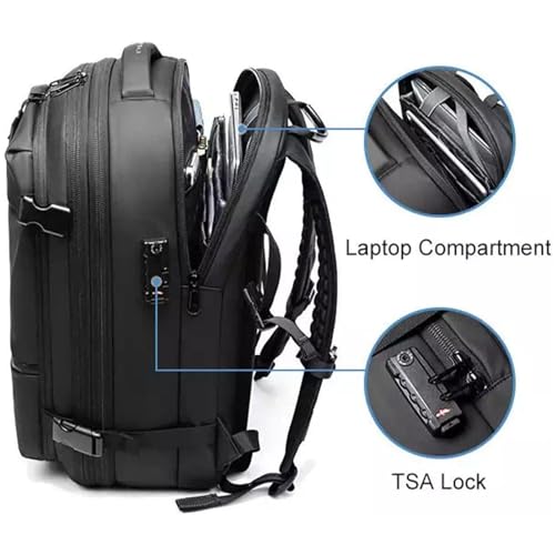 Vacpack Backpack, Vac Pack Backpack, Expandable Backpack With Vacuum Compression, Anti Theft Travel Backpack