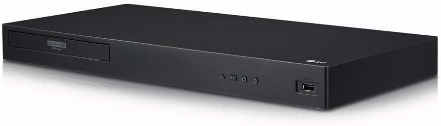 LG 4K Ultra Multi Region Blu Ray Player - Multi zone A B C Blu-ray Pal Ntsc - Dual Voltage -Bundle with Dynastar HDMI Cable
