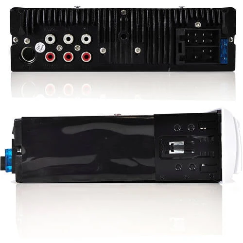 Pyle Single DIN Marine Bluetooth Stereo Receiver & CD Player with Remote, White