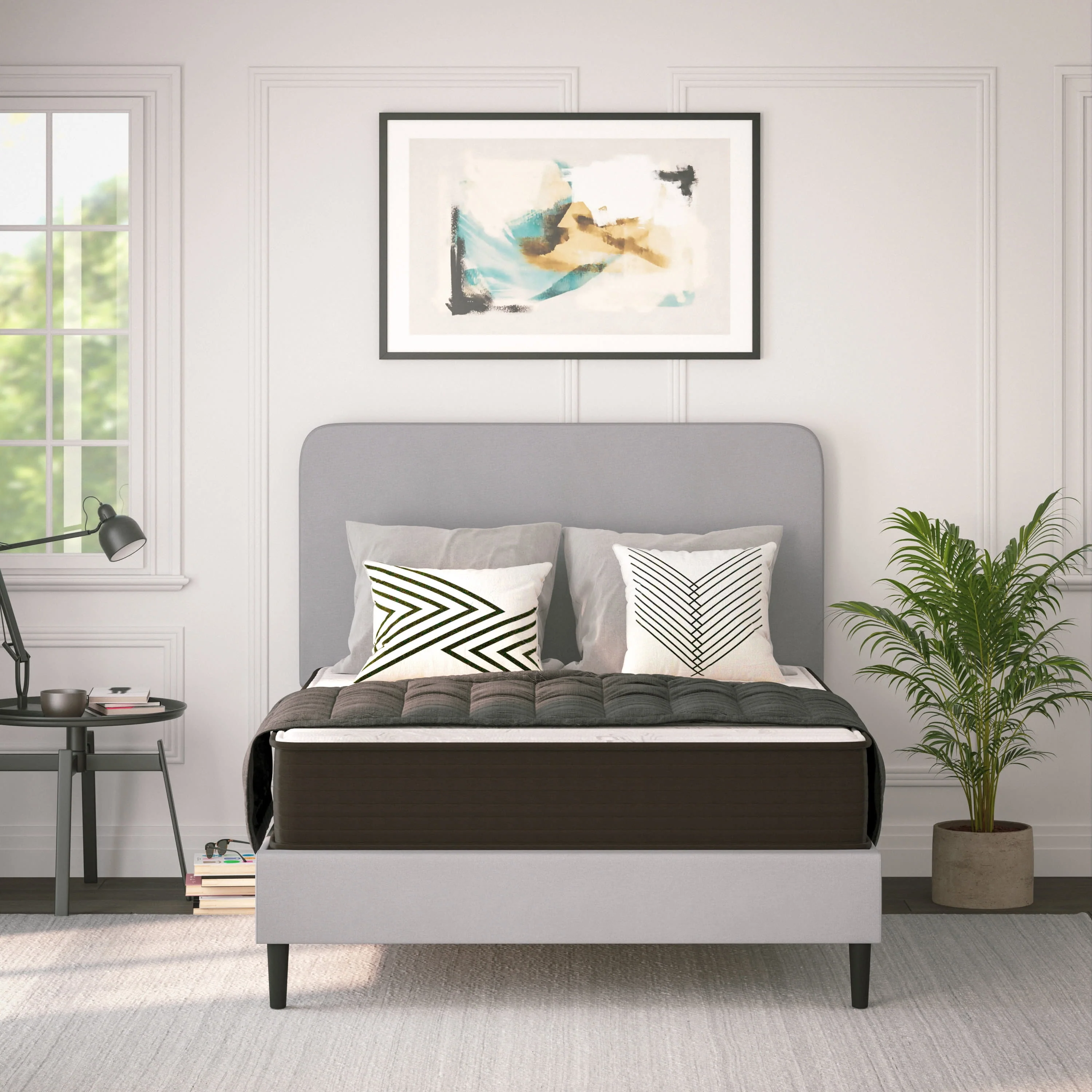 Flash Furniture Dream 10” Foam & Pocket Spring Hybrid Mattress, Full
