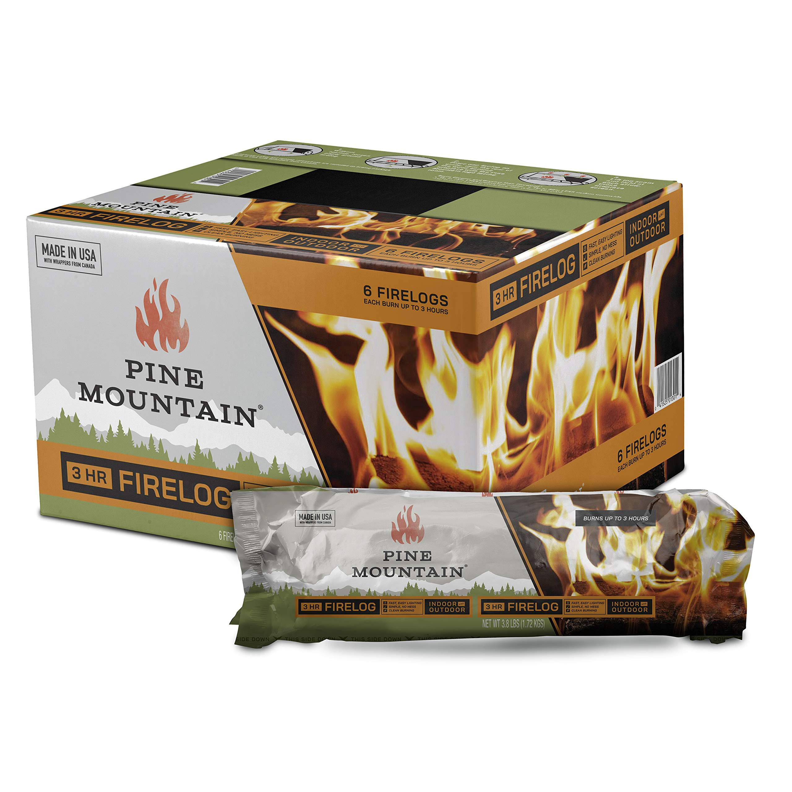 Pine Mountain 3-Hour Fire Logs - 6 pack - Megean