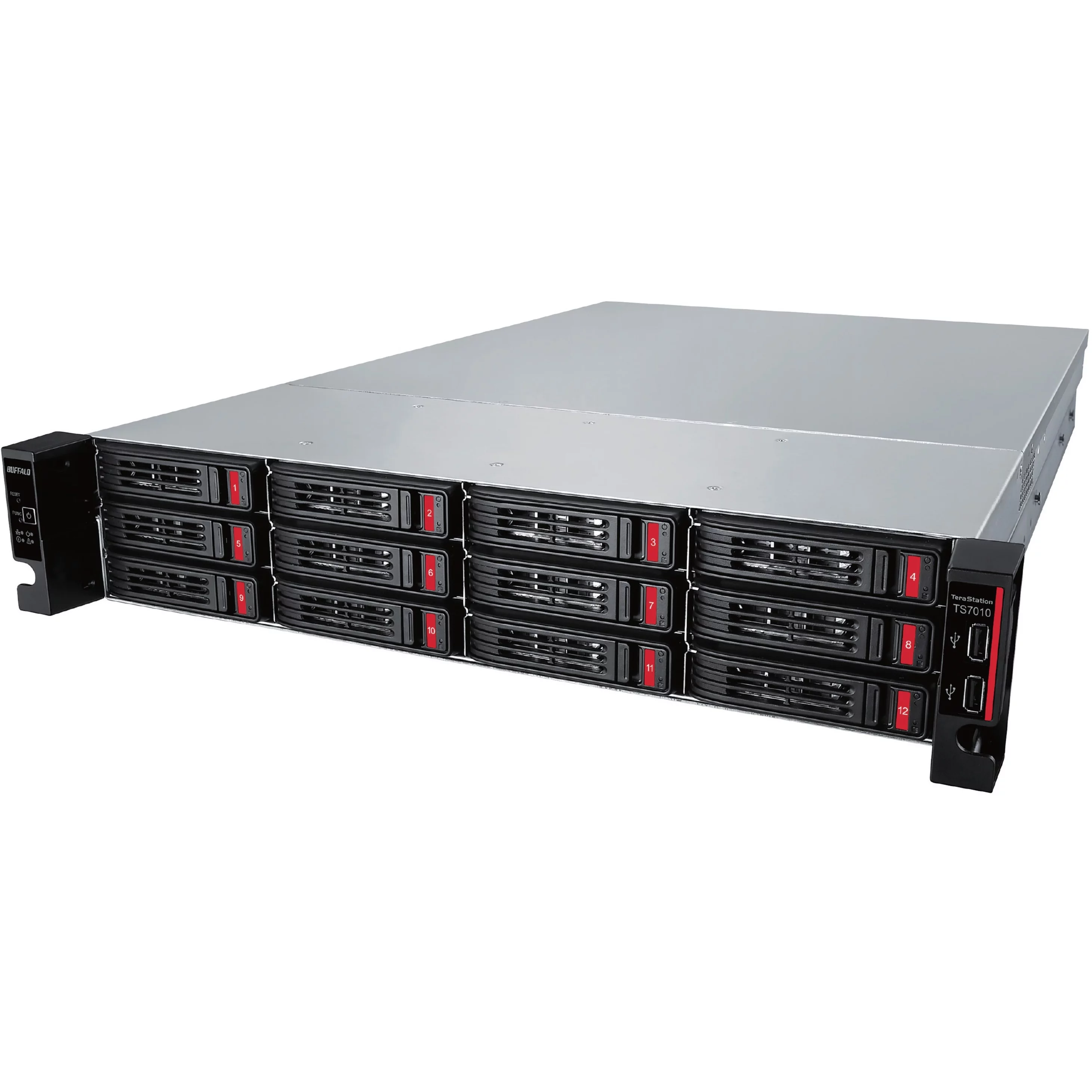 BUFFALO TeraStation 12-Bay 71210 192TB (12x16TB) High-Performance Rackmount NAS Hard Drives Included - Curated Treasures Market