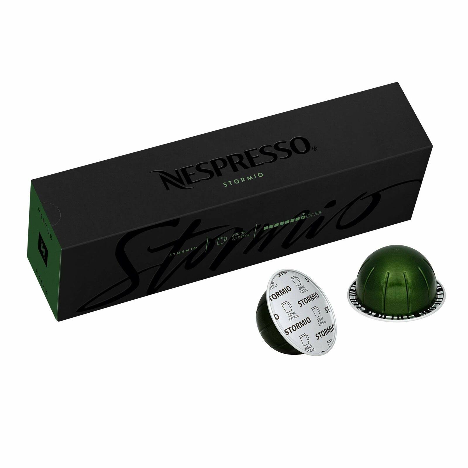Nespresso Capsules VertuoLine, Stormio, Dark Roast Coffee, 30 Count