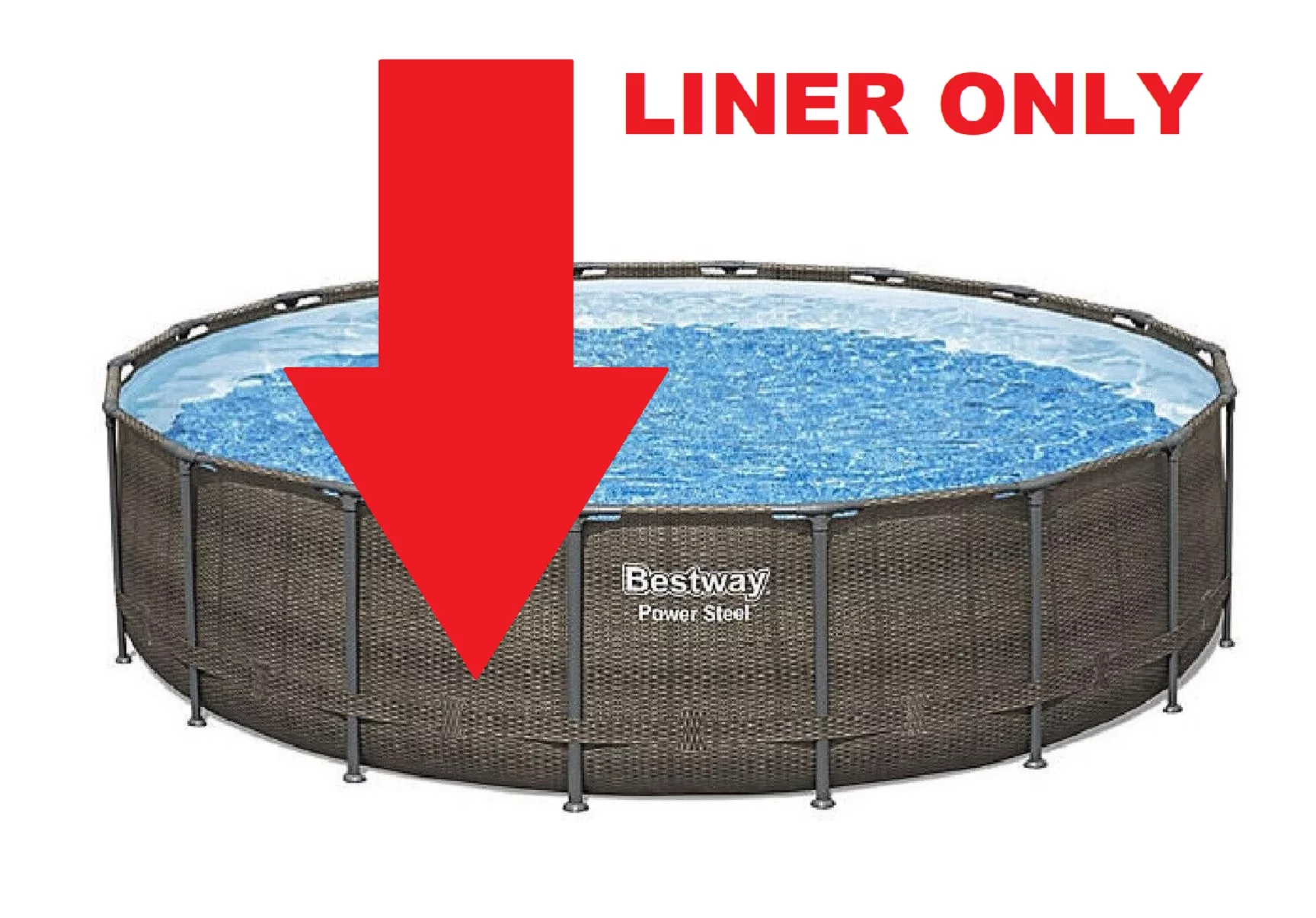 Replacement LINER for Coleman or Bestway Power Steel 18' X 48" Round Swimming Pool