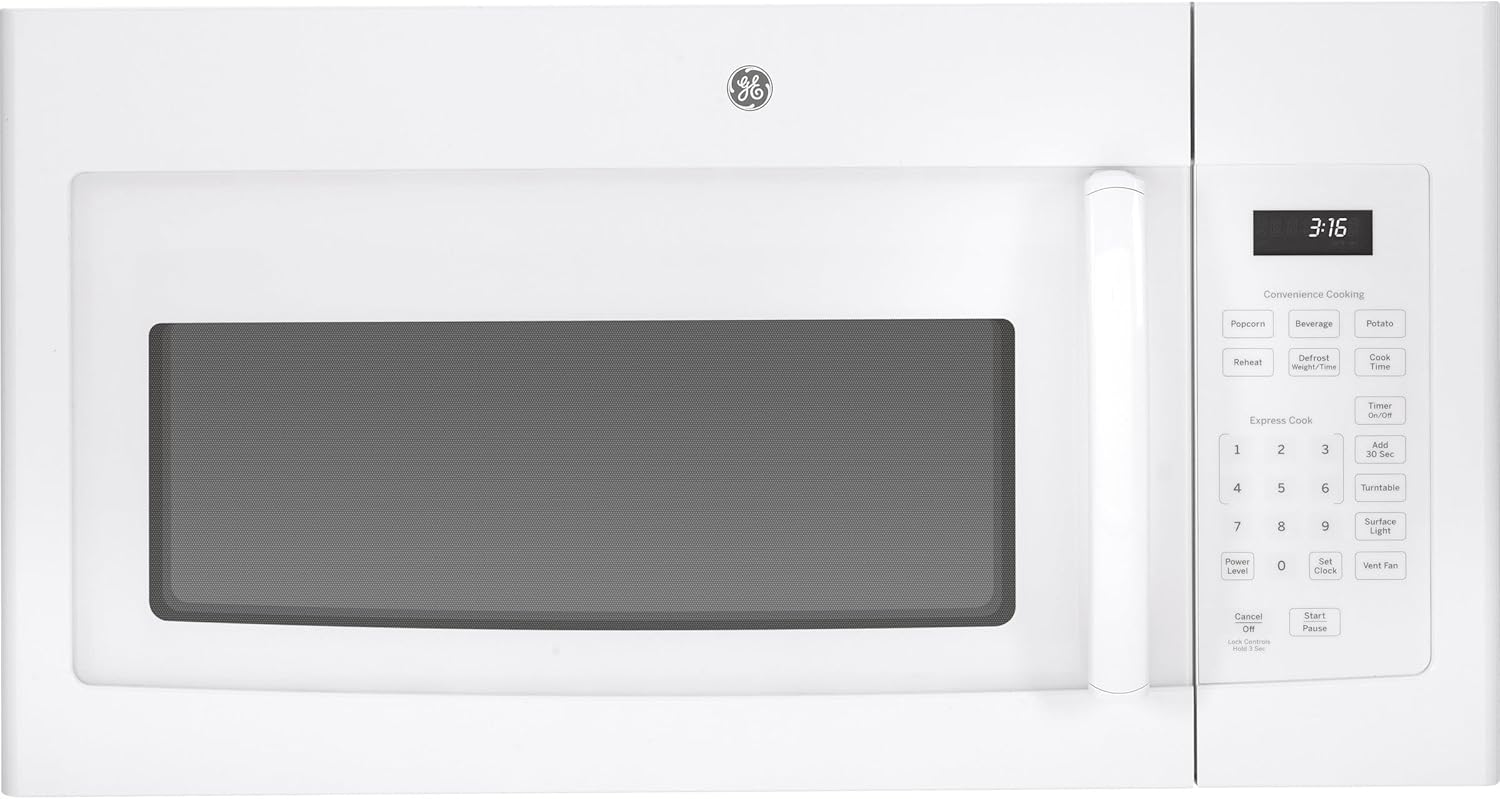 GE JVM3160DFWW 1.6 Cu. Ft. Over-the-Range Microwave Oven