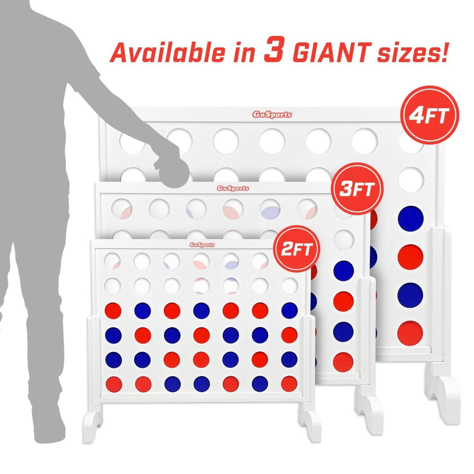 GoSports Giant 4-in-a-Row Game with Carrying Case