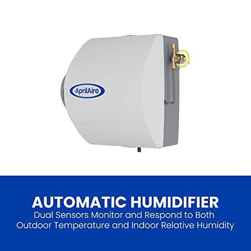 AprilAire 600 17-gal. Whole-House Large Bypass Evaporative Humidifier with Automatic Digital Control for up to 5,000 sq. ft.