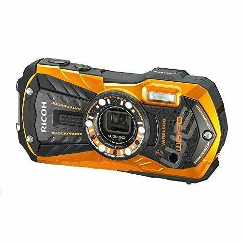 Ricoh Waterproof Digital Camera Wg-30w Frame Orange Waterproof 12M w/Tracking#