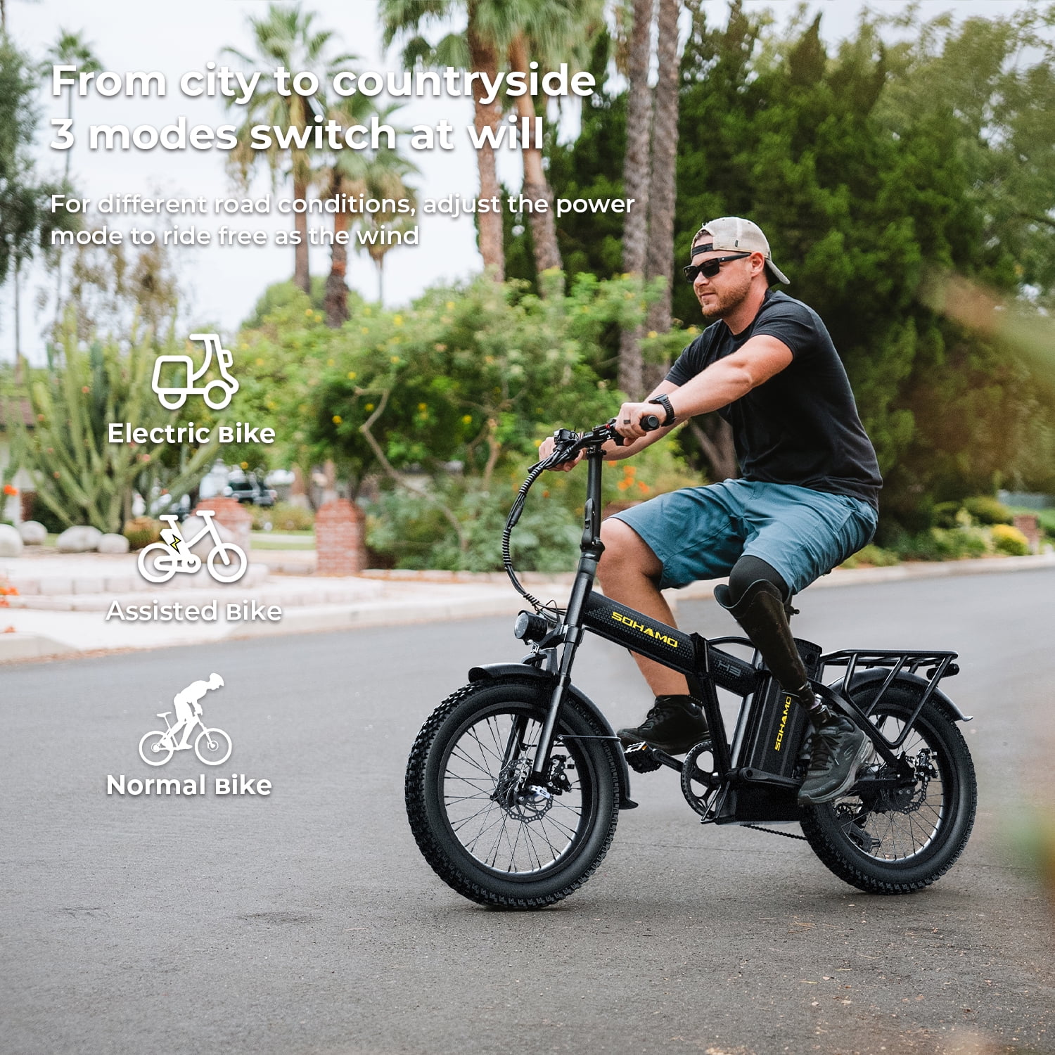 Electric Bike Foldable 20" Fat Tire Ebike with 750W Motor, 48V 20Ah Removable Battery, Shimano 7 Speed Ebike for Adults (UL2849)