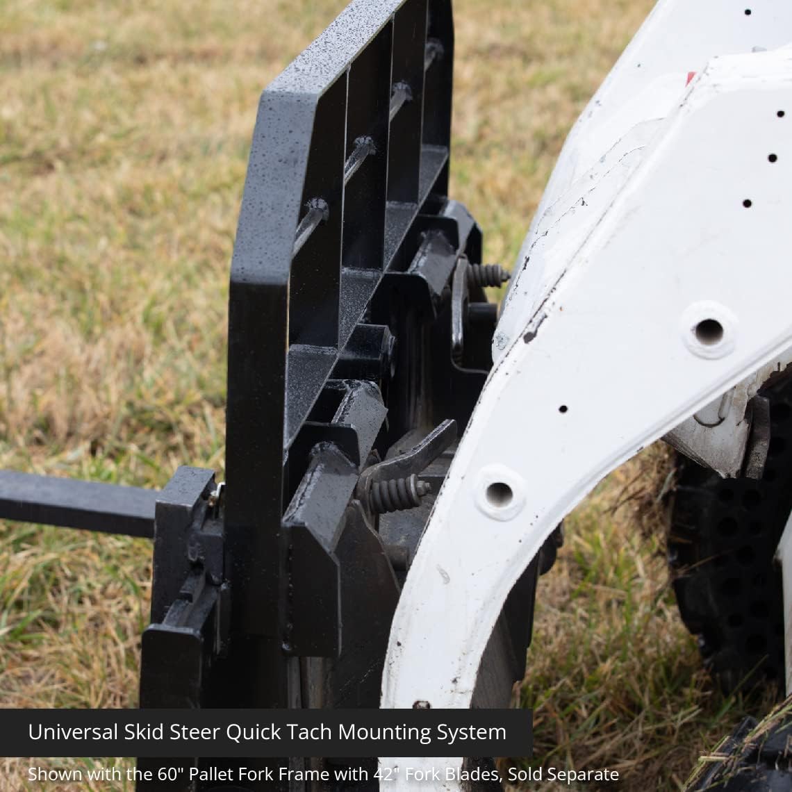 Titan Attachments 72-in Skid Steer XL Pallet Fork Frame Attachment, 5,500 LB Capacity – Quick Tach Tractor
