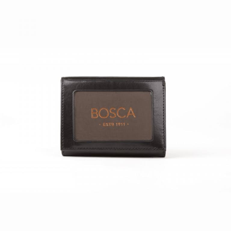 Bosca Old Leather Double ID Trifold - Dark Brown