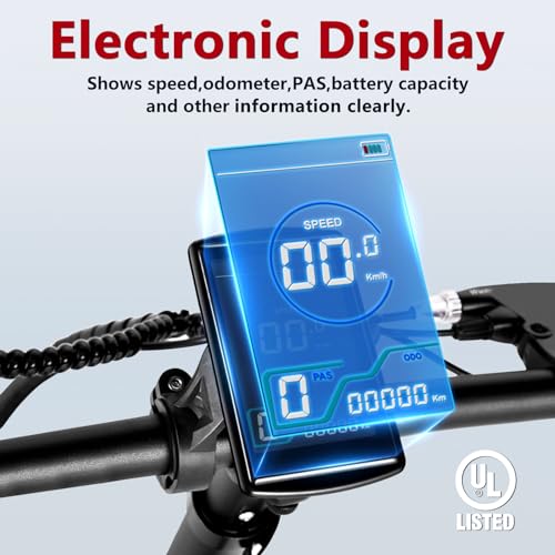 Electric Bike for Adults, Ebike, Electric Bicycle with 576WH Removable Battery,14"/20" Folding Ebike, 20MPH,20+ Miles(MAX),500W High Motor,Multi-Shock Absorption,UL 2849,Commuting Mini E Bikes