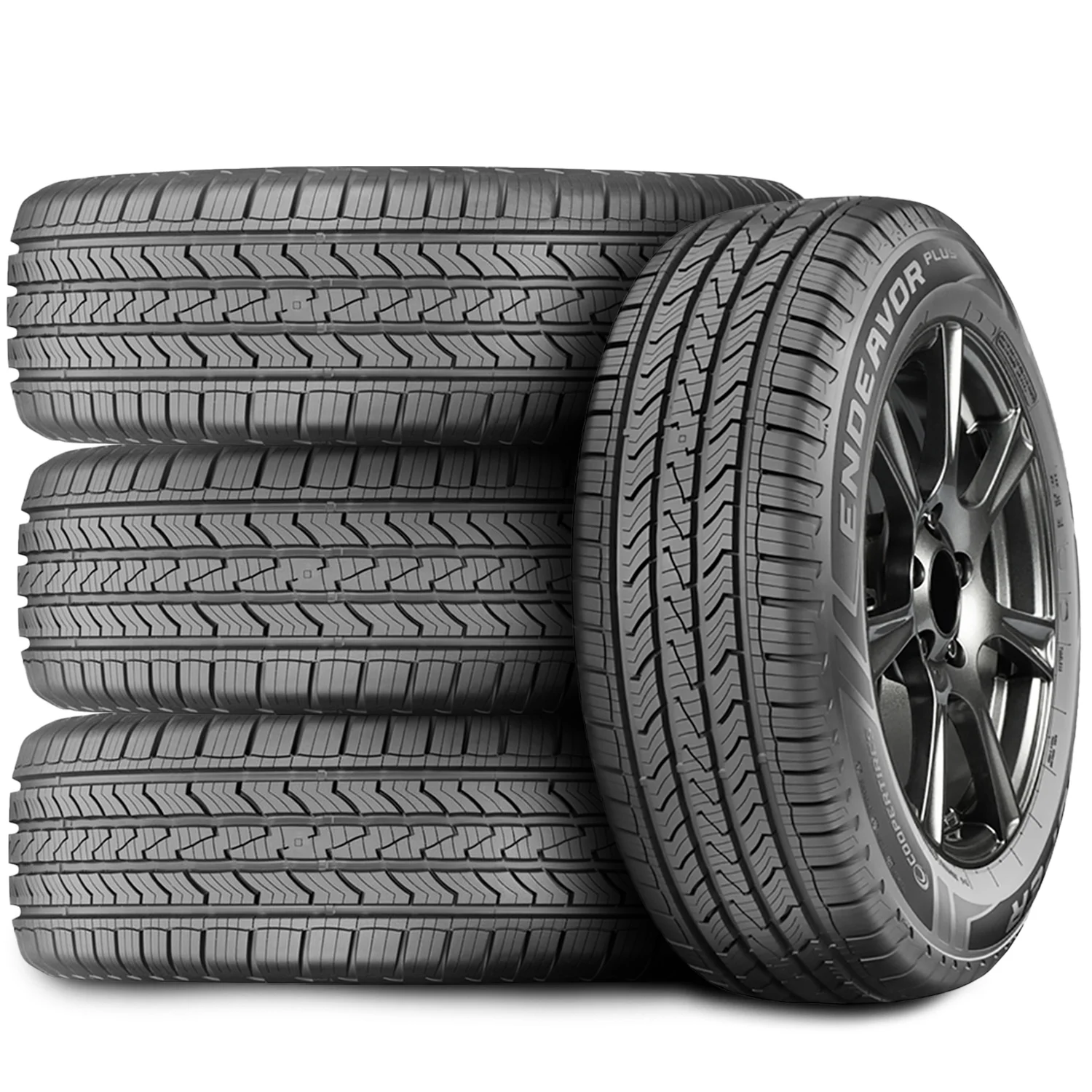 Set of 4 (FOUR) Cooper Endeavor Plus 265/65R18 114T AS A/S All Season Tires Fits: 2014-18 Chevrolet Silverado 1500 LTZ, 2014-18 GMC Sierra 1500 SLE