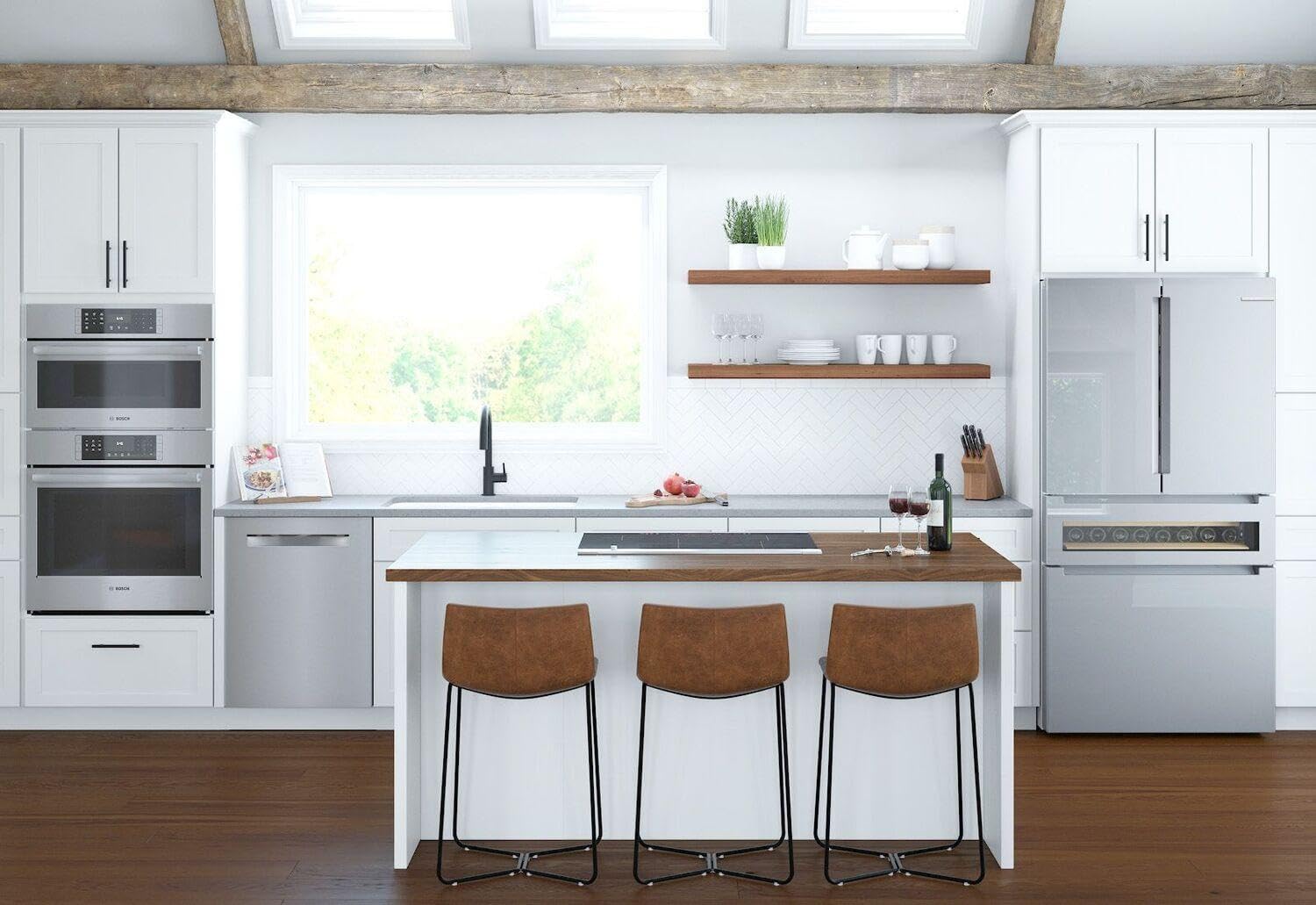 Bosch B36CL81ENG 36 inch Smart Counter-Depth 4-Door Refrigerator