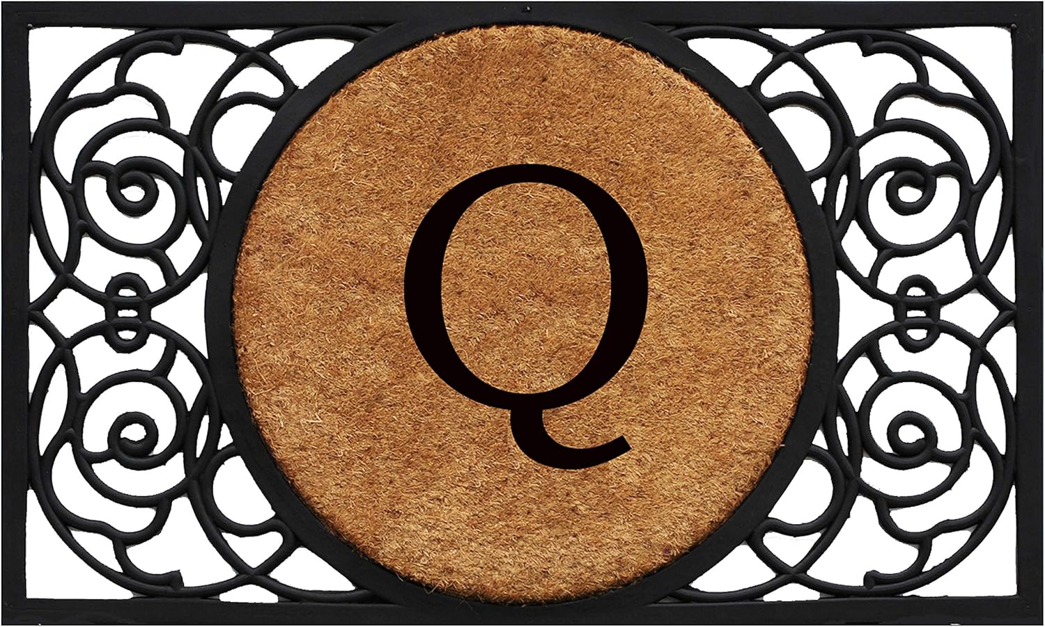 Calloway Mills 180031830B Armada Circle Monogram Doormat, 18" x 30" (Letter B)