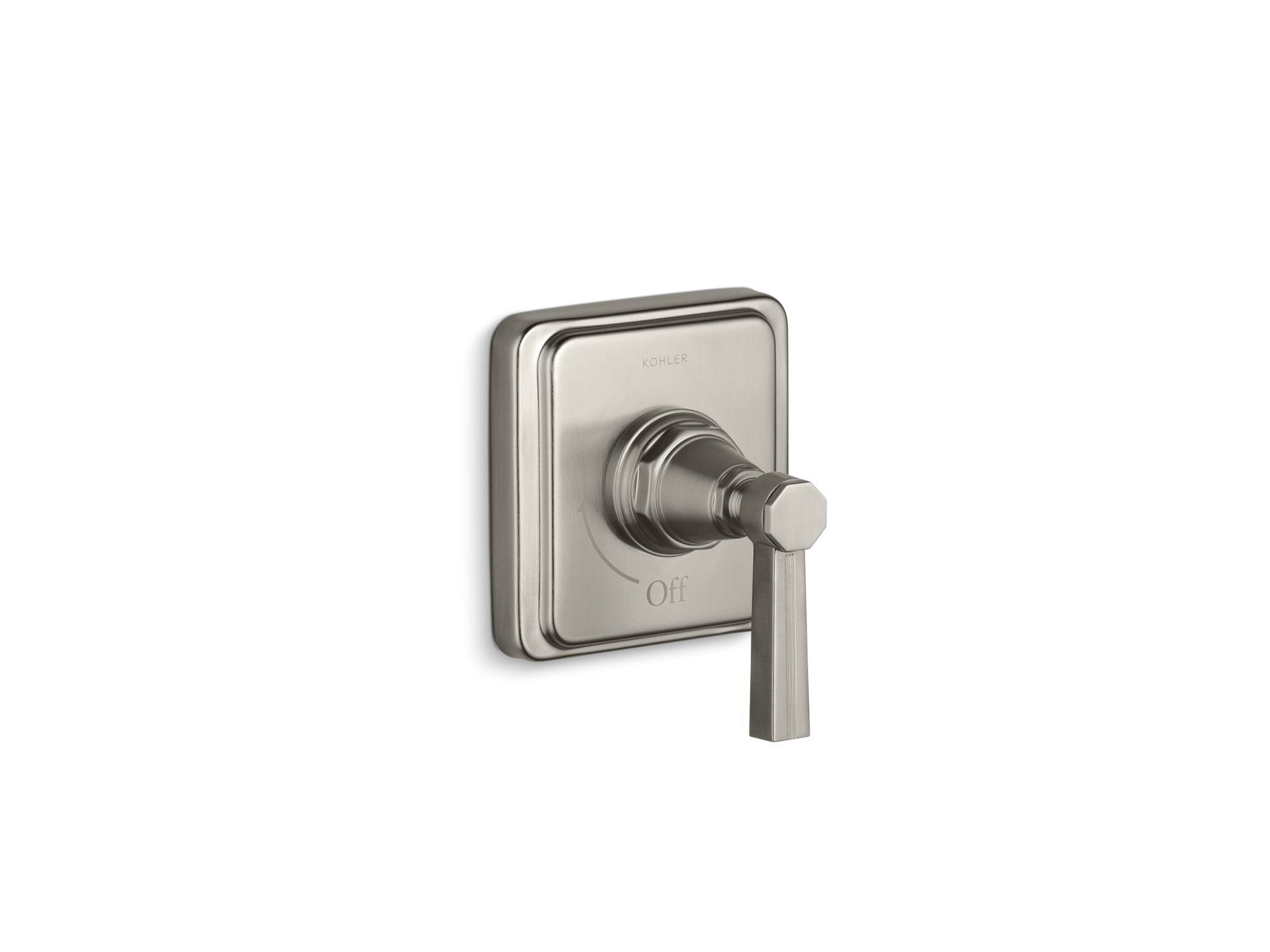 Kohler K-T13174-4B-BN Pinstripe Volume Control Valve Trim w/Lever Handle - Brushed Nickel