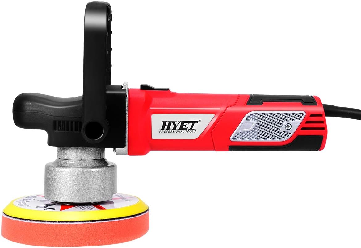 Power Tools Random Orbital Polisher Electrical Sander Variable Speed Dual-Action Grinder Buffer Kit For Auto Detail (6 inch)