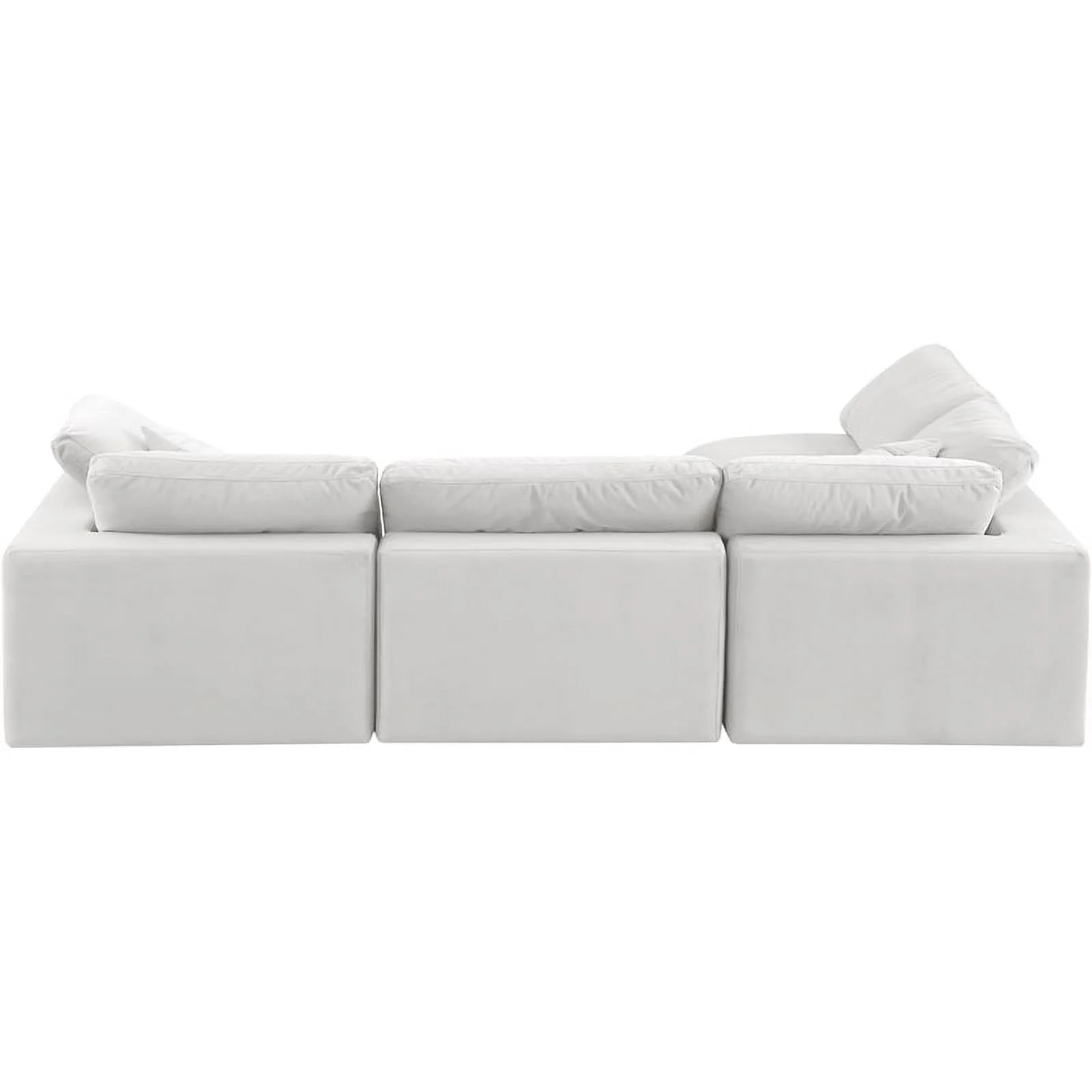 Meridian Furniture Comfy Cream Velvet Modular Sectional