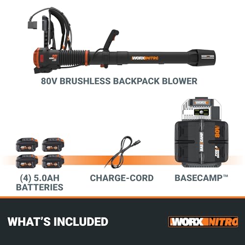 Worx Nitro LEAFJET Leaf Blower Cordless with Battery and Charger