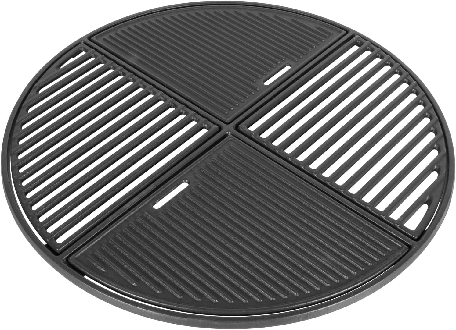 TAILGRILLER 21.5” Dia Cast Iron Grill Grate for Weber Original Kettle Premium 22 Charcoal Grill and Smokers, Replacement Part for Weber 22 Performer Premium Grill, Modular Fits 22 Grills Pack of 2