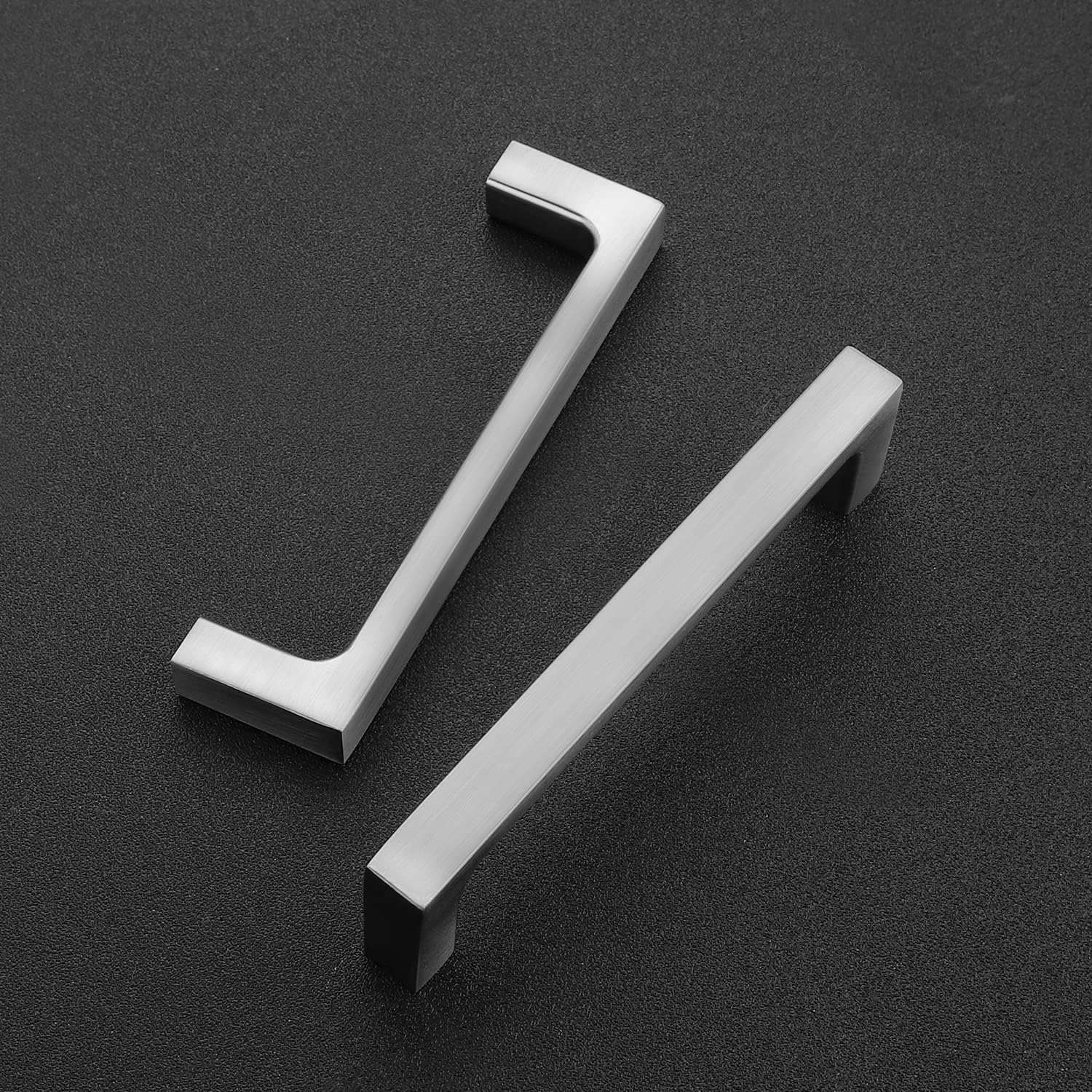 Ravinte 30 Pack Solid 5 Inch Kitchen Square Cabinet Handles Brushed Nickel Cabinet Pulls Drawer Pulls Kitchen Cabinet Hardware Kitchen Handles