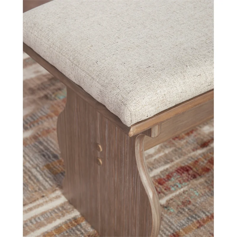 Pemberly Row Transitional Wood Corner Nook Dining Set in Brown