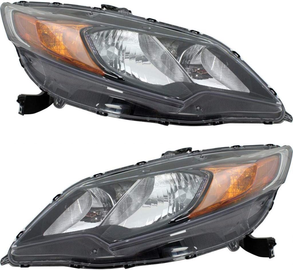 For Honda Civic Headlight Assembly 2014 2015 Pair Driver and Passenger Side | Coupe | DOT Certified | HO2502163 + HO2503163