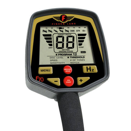 Fisher F70 Metal Detector with 11x22 DD Double-D Search Coil and 5 Year Warranty